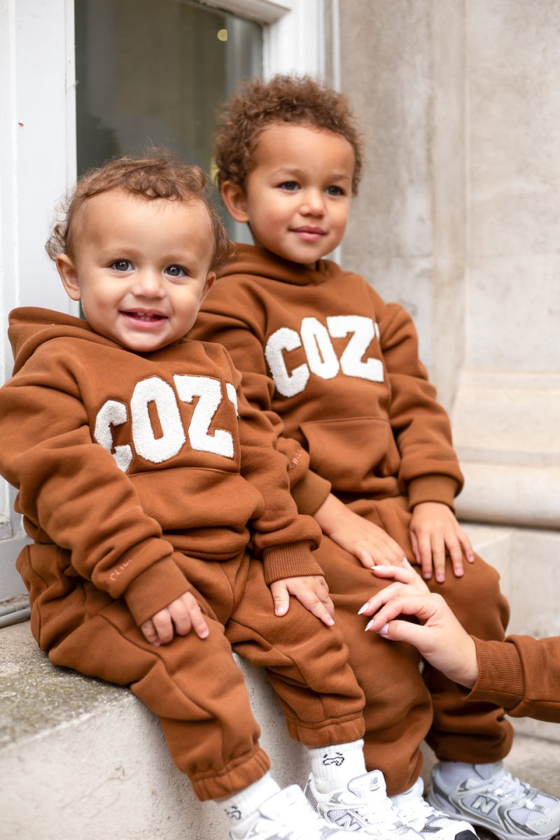COZY Mini Tracksuit Brown Sets - Tracksuits