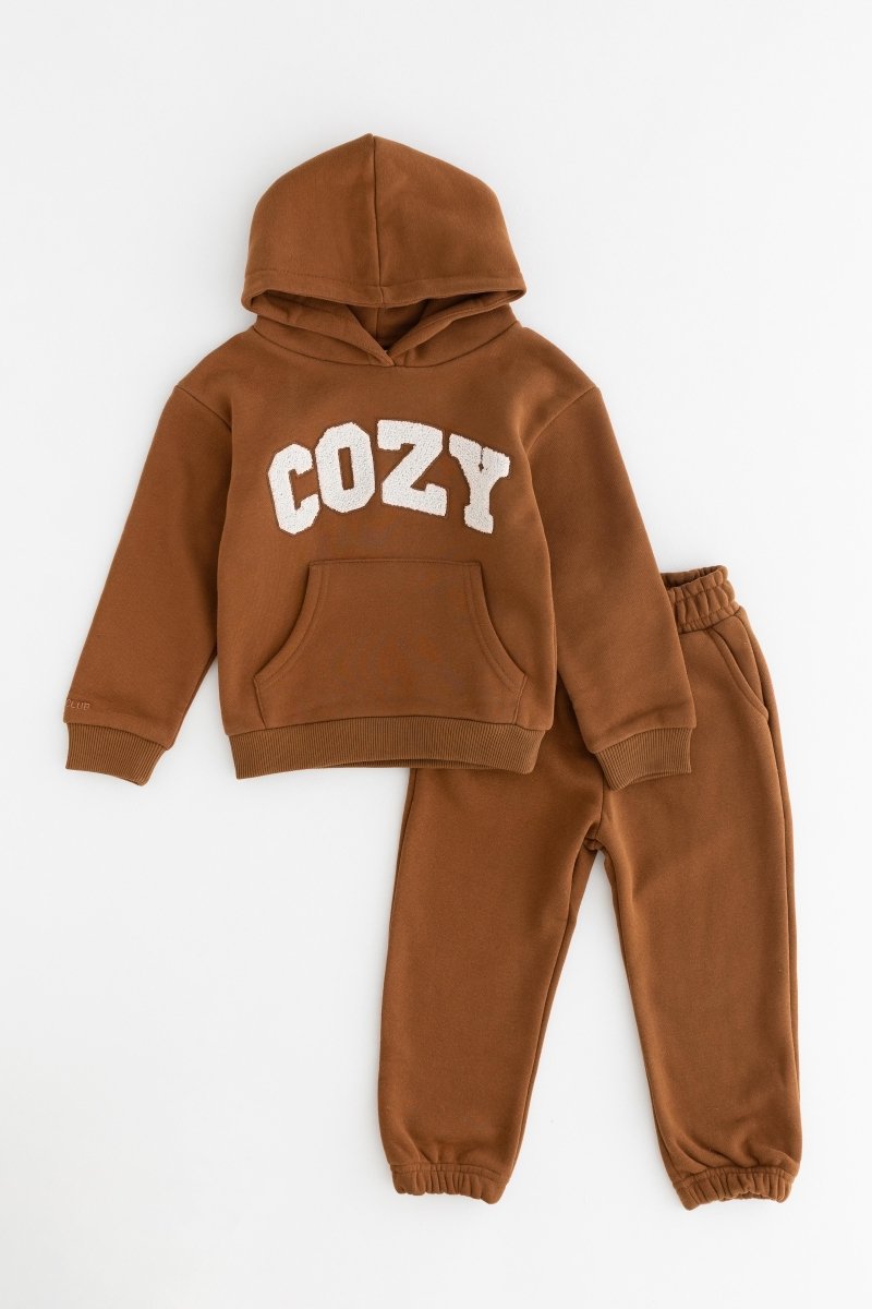 COZY Mini Tracksuit Brown Sets - Tracksuits