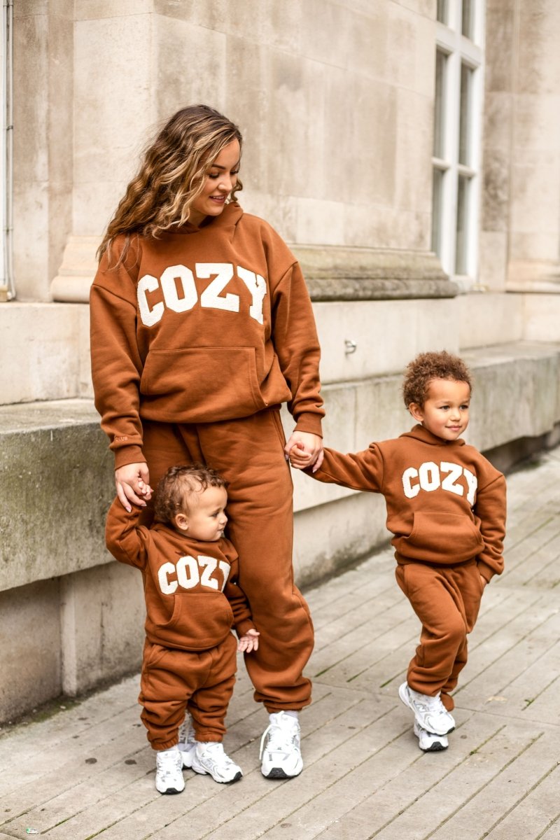 COZY Mini Tracksuit Brown Sets - Tracksuits