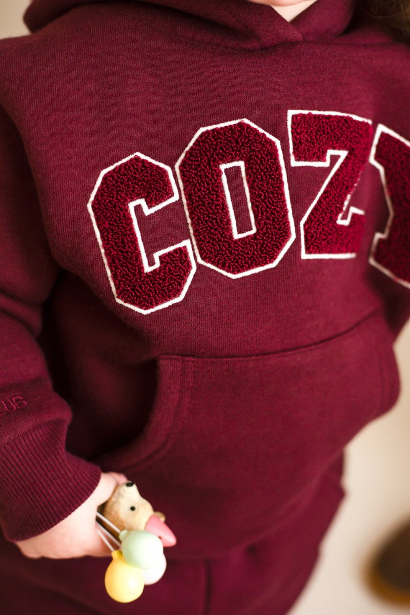 COZY Mini Tracksuit Burghundy Set - Tracksuits