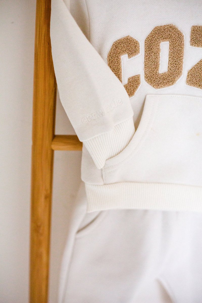 COZY Mini Tracksuit Off-White Set - 3-6 M / OFF-WHITE - Tracksuits