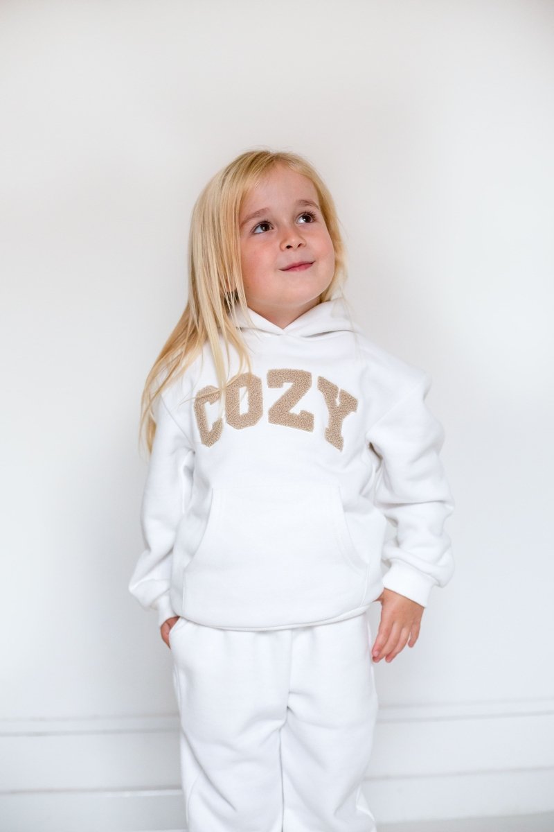 COZY Mini Tracksuit Off-White Set - Tracksuits