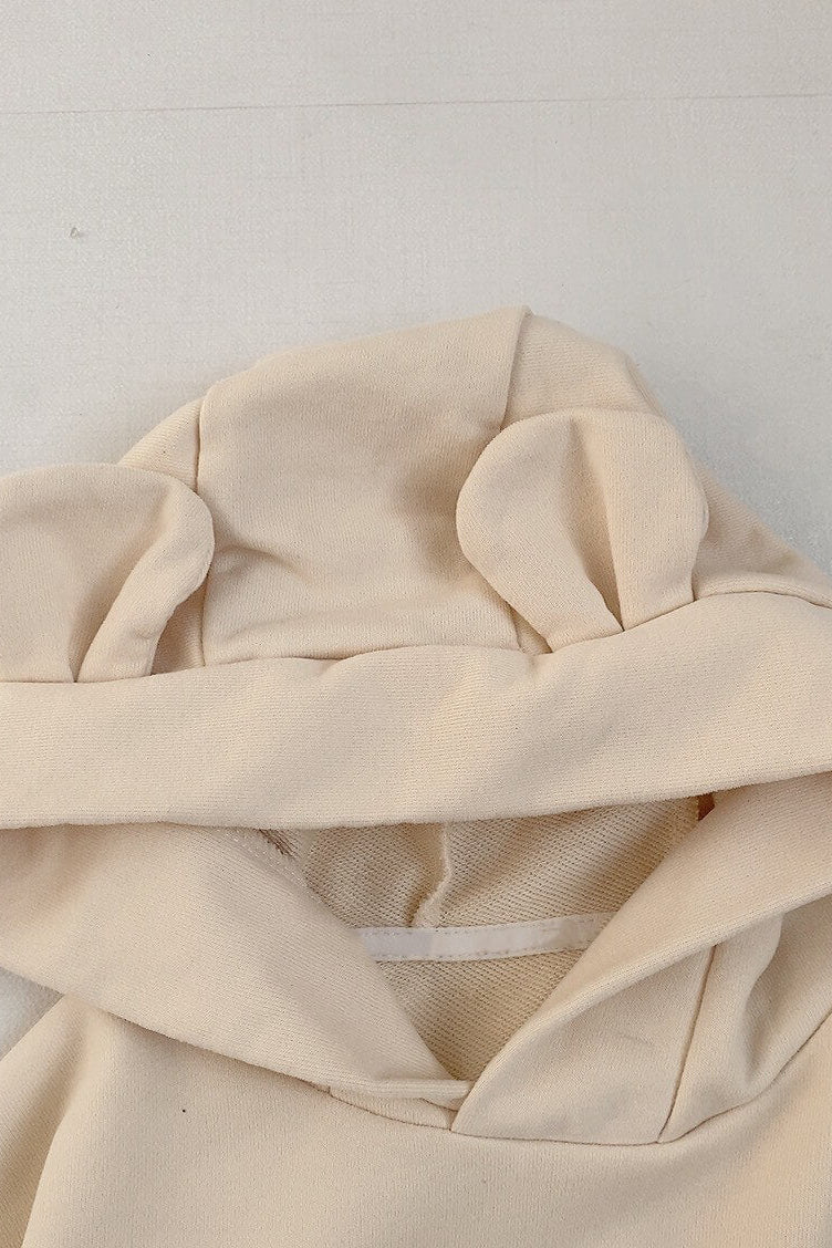 Cozy Nozi Bear Hoodie Cream or Brown - Cream / 0-6 M - Jumpers