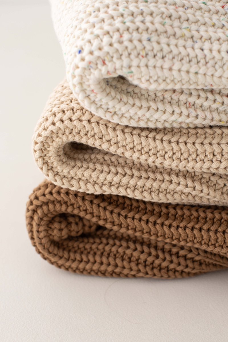 COZY Rainbow Speckle Chunky Sweater | Natural - Jumpers
