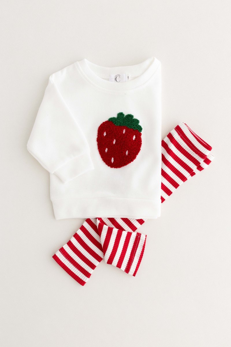 COZY Strawberry | Sweatshirt + Leggings - Outfit Sets