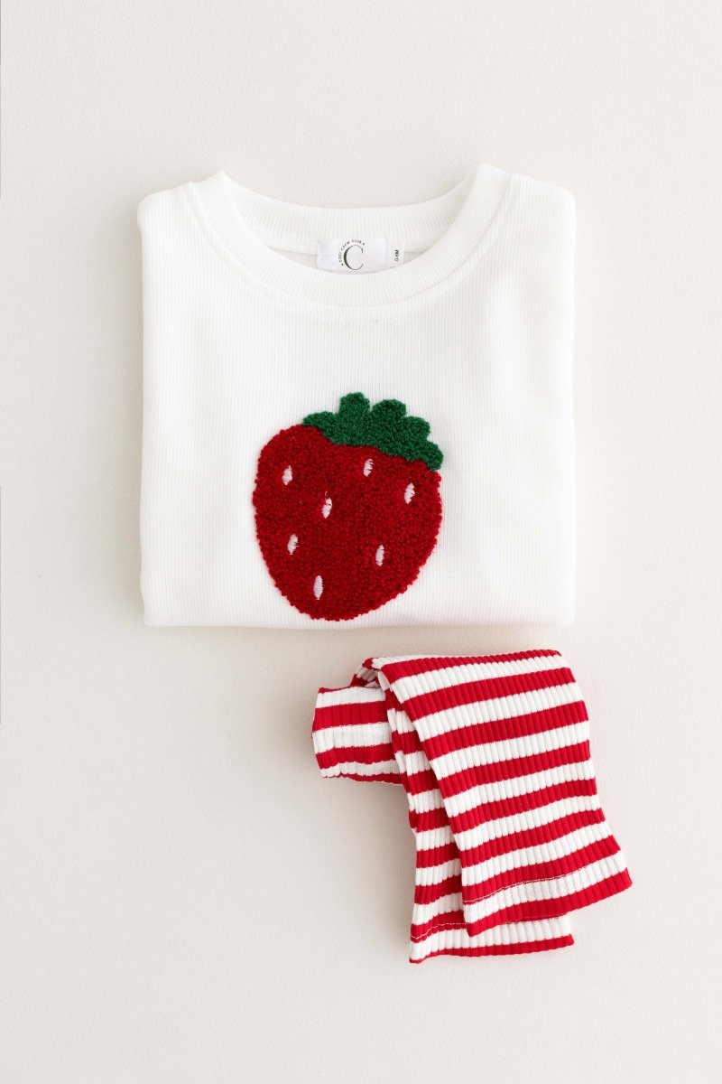 COZY Strawberry | Sweatshirt + Leggings - Outfit Sets