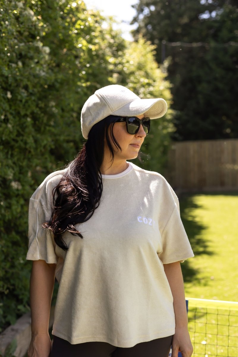 Cozy Terry Cap for Adults - Sand - Hats