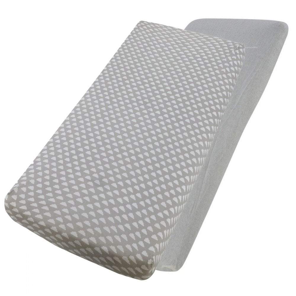 Crib Jersey Fitted Sheets 100% Cotton 40x90cm - Pack Of 4 - Fits All Models
