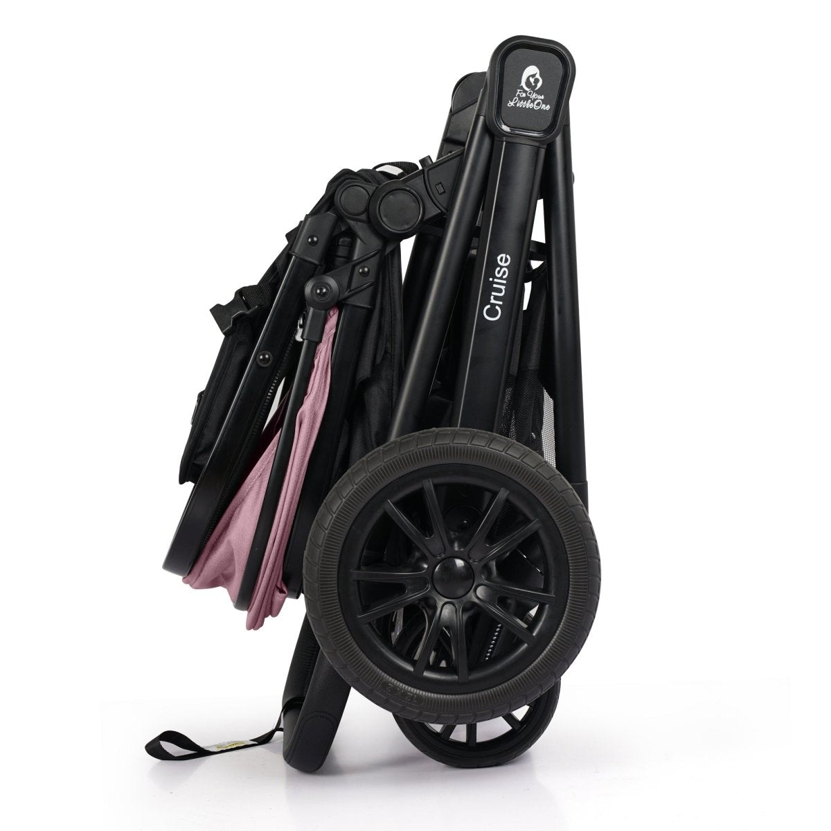 For Your Little One Cruise 3 In 1 Travel System With Car Seat - Blush Rose (Free Cupholder And Seat Liner Included!)-4