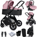 For Your Little One Cruise 3 In 1 Travel System With Car Seat - Blush Rose (Free Cupholder And Seat Liner Included!)-0