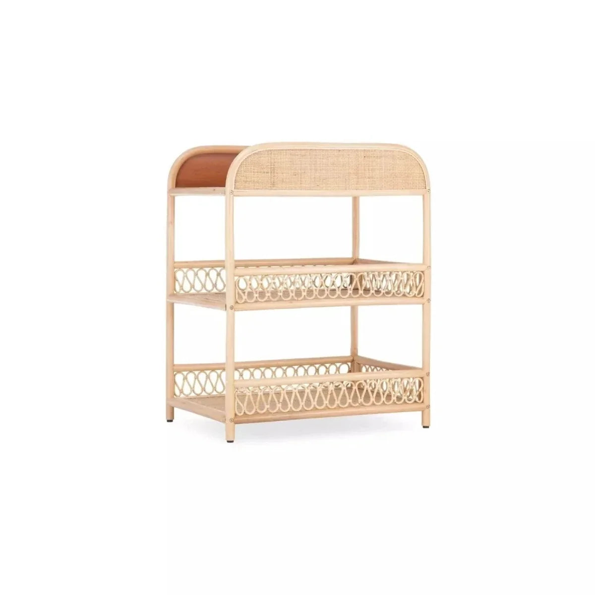 CuddleCo Aria Rattan Changing Table - Natural - Changing Tables