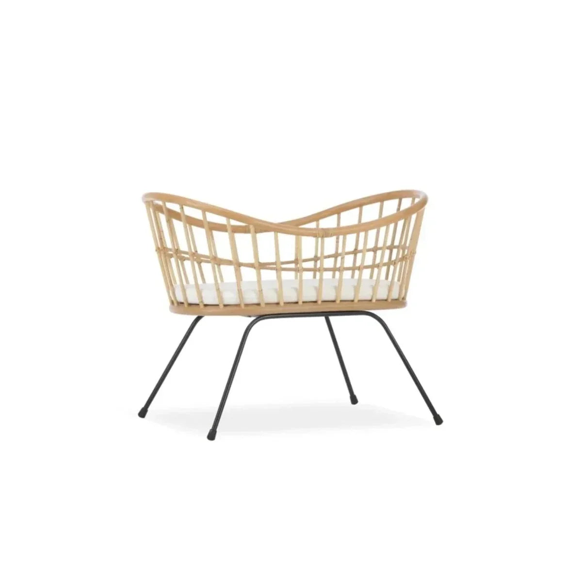 CuddleCo Aria Wave Crib - Rattan - Convertible Baby Cots