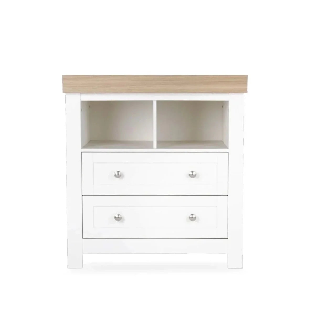 CuddleCo Burford Dresser Changer - White/Oak - White/Oak - Chests of Drawers