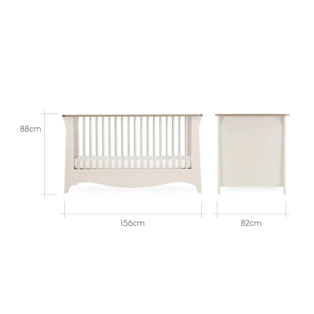 CuddleCo Clara 3 Piece Nursery Furniture Set - Cashmere & Ash - 3 Piece Furniture Sets