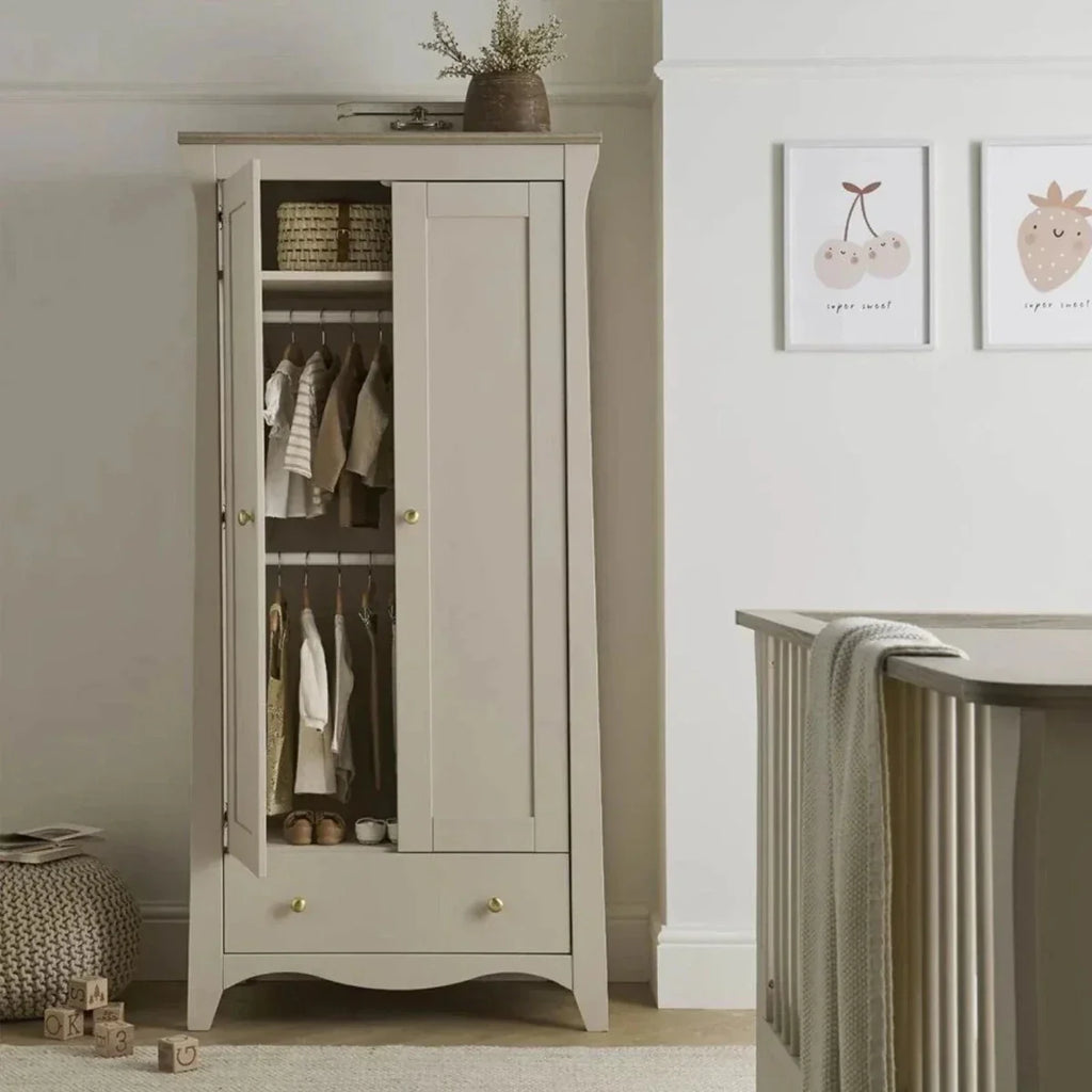 CuddleCo Clara 3 Piece Nursery Furniture Set - Cashmere & Ash - 3 Piece Furniture Sets