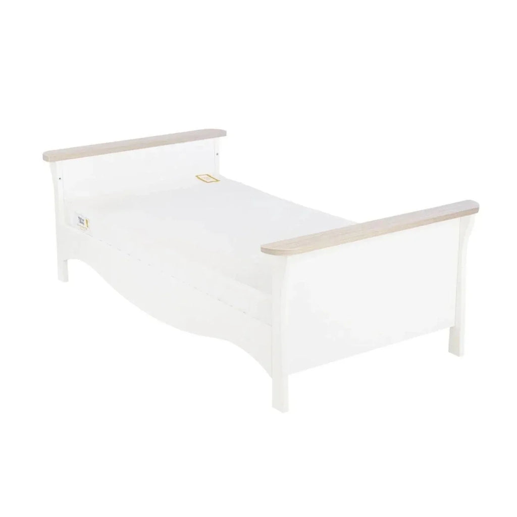 CuddleCo Clara Cot Bed - White & Ash - Convertible Baby Cots
