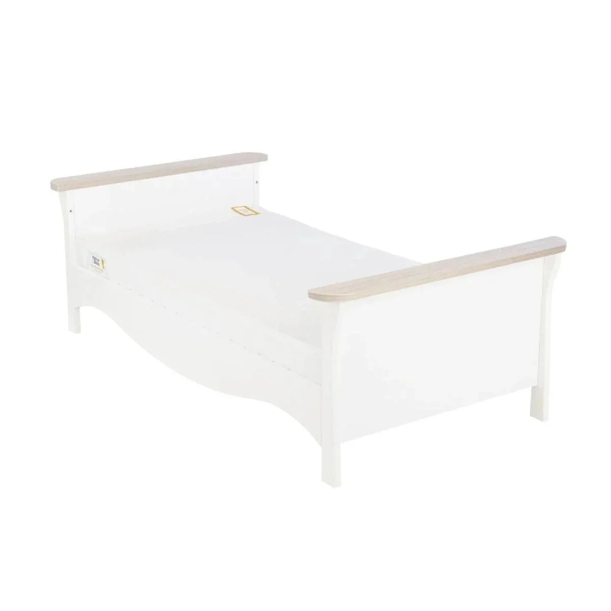 CuddleCo Clara Cot Bed - White & Ash - Convertible Baby Cots