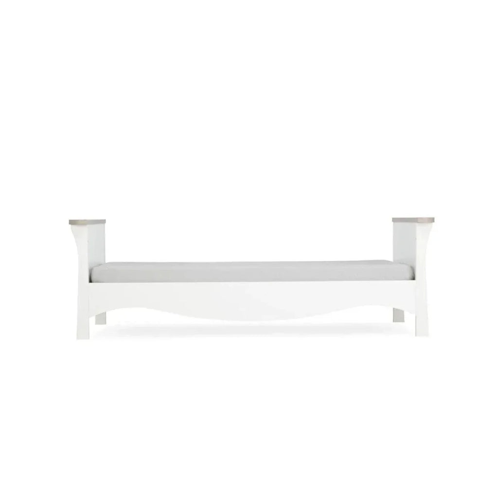 CuddleCo Clara Cot Bed - White & Ash - Convertible Baby Cots