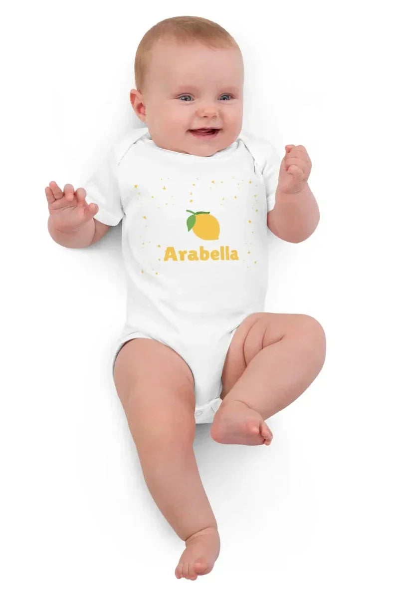 Custom Lemon Bodysuit In White - Bodysuits