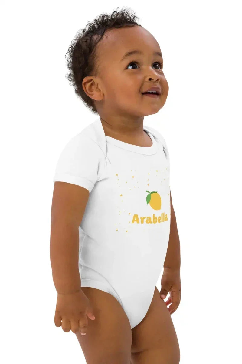 Custom Lemon Bodysuit In White - Bodysuits