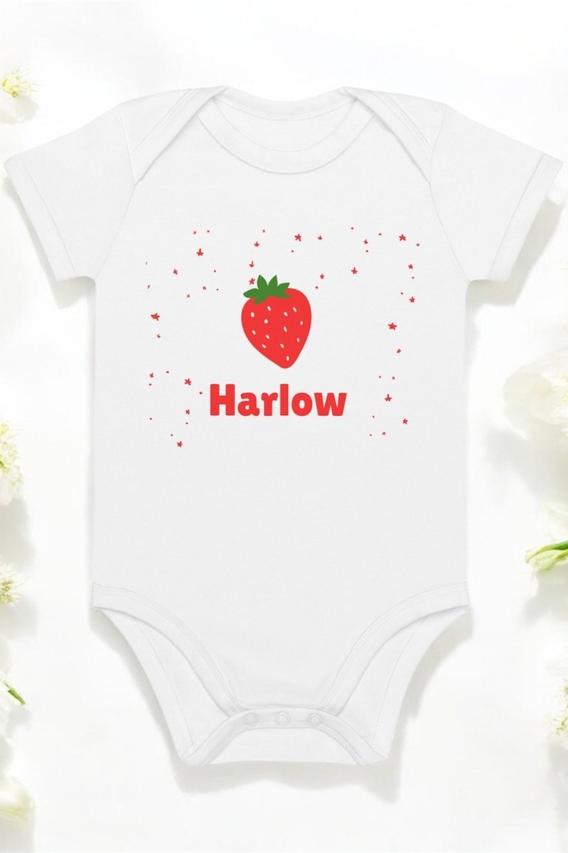 Custom Strawberry Baby Bodysuit - Bodysuits
