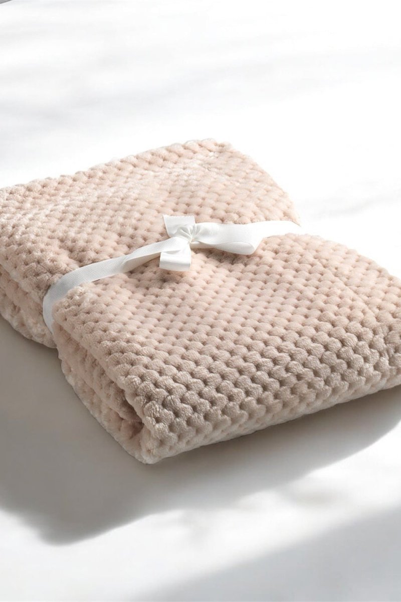 Customized Cocole Beige Baby Blanket - Plush Microfiber - Blankets