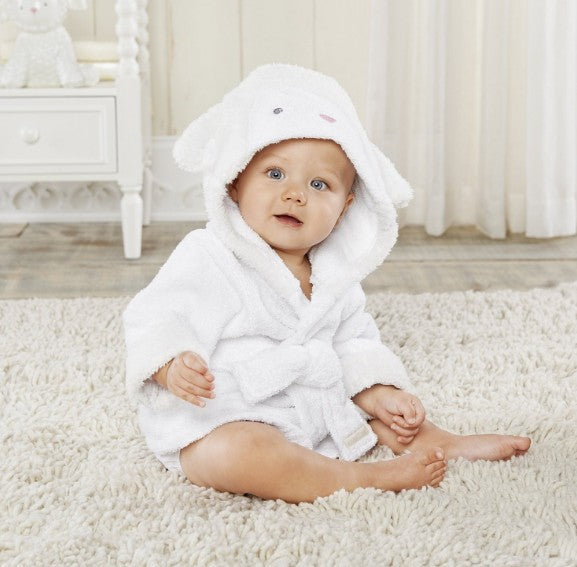 Cute Animal Hooded Baby Bath Towel & Robe - White sheep / S - Bath Towels