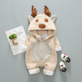 Cute Baby Outing Romper - Khaki / 66cm - Baby Clothing