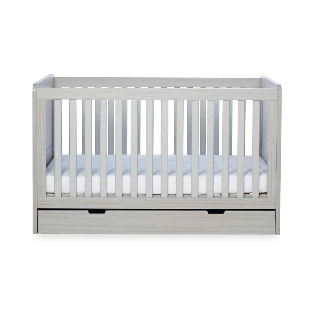 Ickle Bubba Pembrey Furniture Set Under Drawer Ash Grey 3 pcs - Premium Sprung Mattress