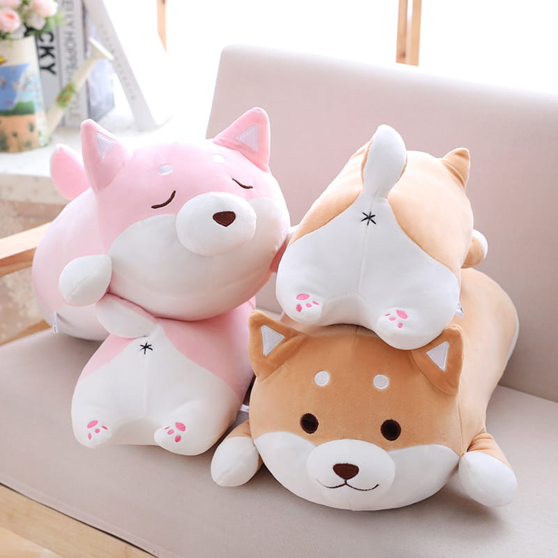 36cm 55cm Cute Fat Shiba Inu Dog Plush Toy Stuffed Soft Kawaii Animal Cartoon Pillow Lovely Gift For Kids Baby Children