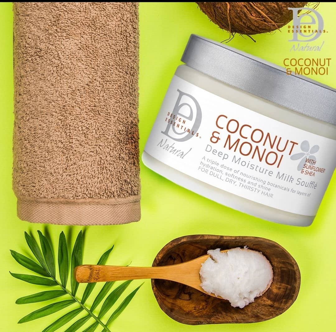 Design Essentials Natural Coconut And Monoi Deep Moisture Milk Souffle 340g-4