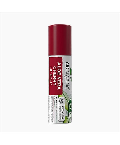 Dr Organic Plus Aloe Vera Cherry Lip Balm 5.7ml-5