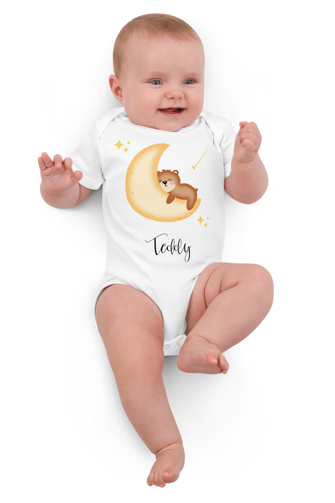 Dreaming Bear (Personalised Name Bodysuit) - Bodysuits