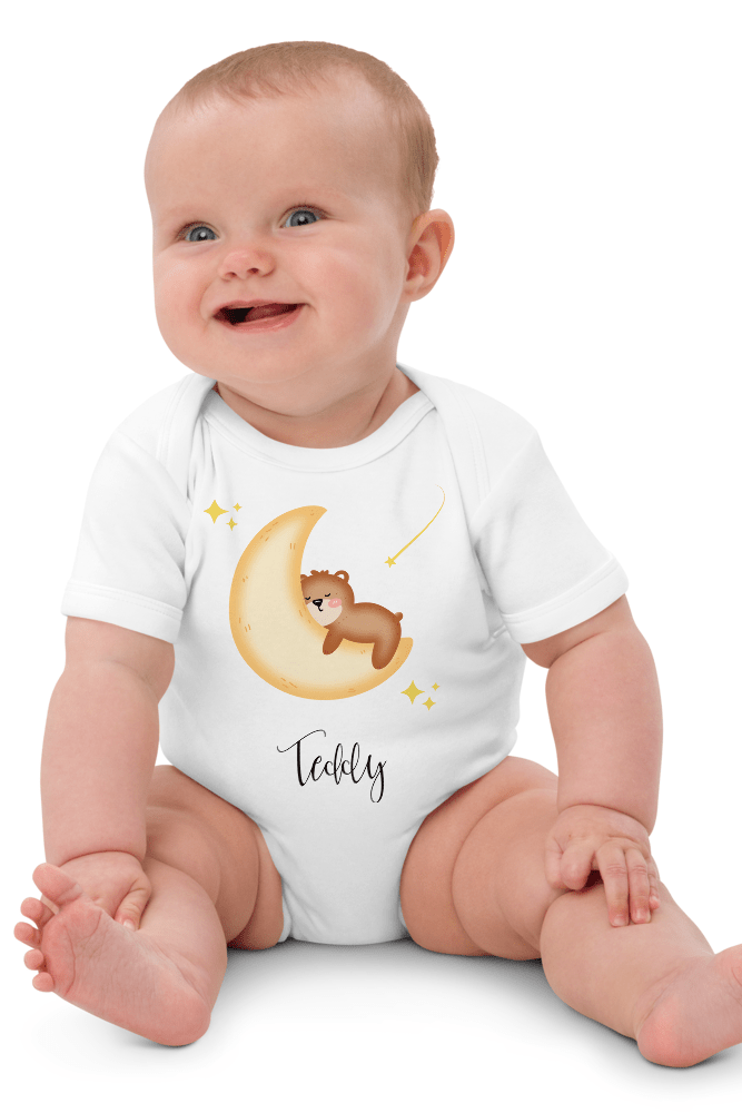 Dreaming Bear (Personalised Name Bodysuit) - Bodysuits