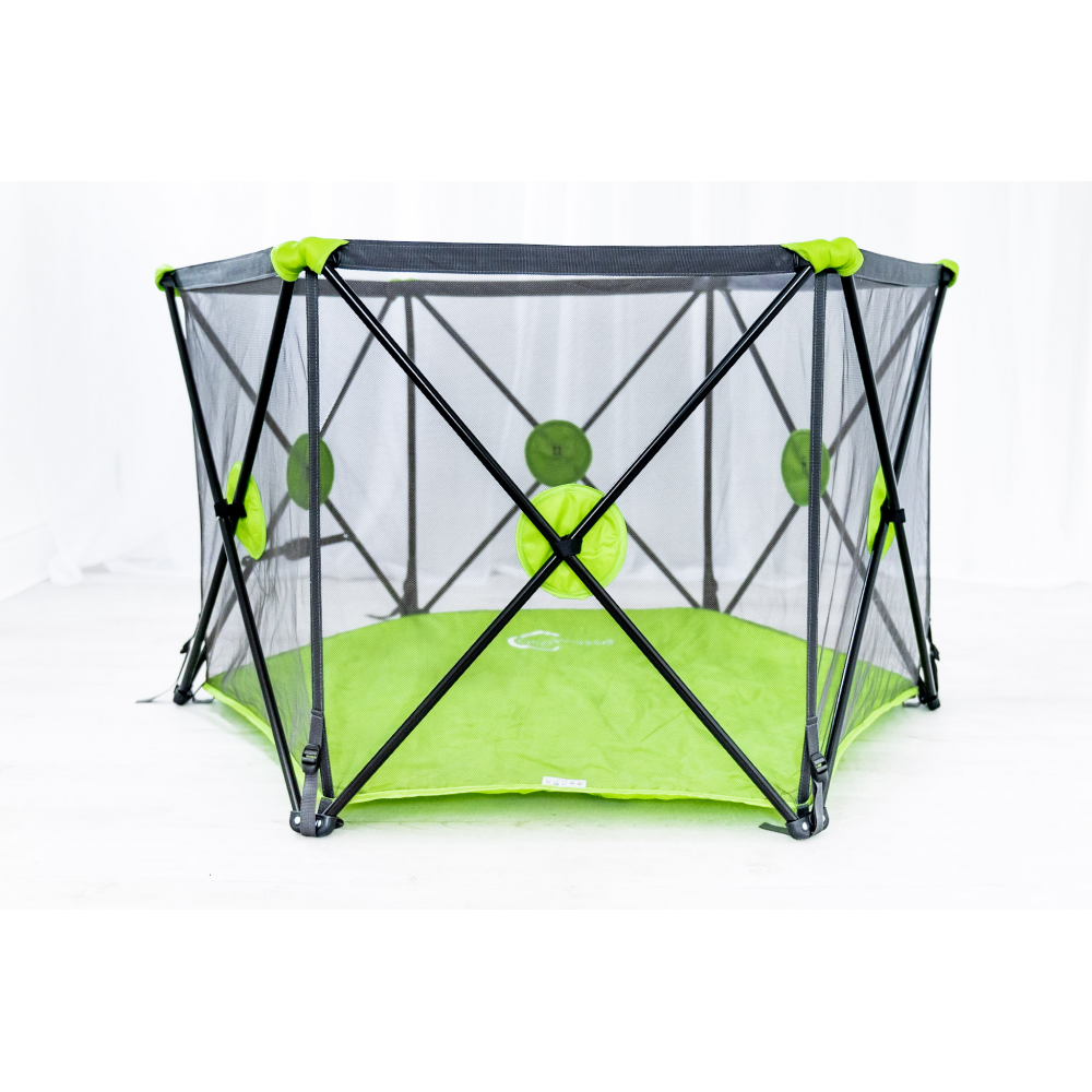 Callowesse Pop Up and Play Playpen with Securing Lock and Cushioned Guards