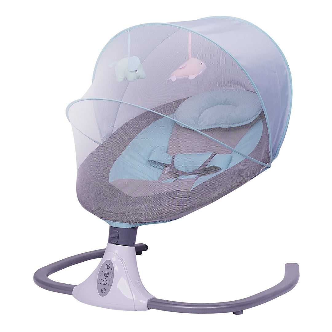 Baby Rocking Chair Soothing Chair Electric Smart Cradle - Icelandic blue