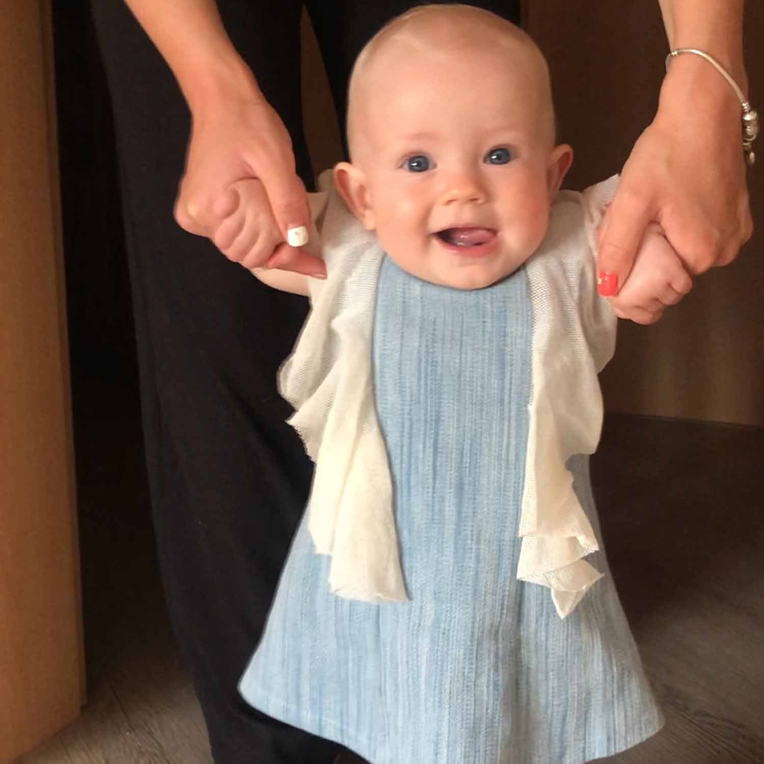 Elegant Blue Baby Dress - Dress