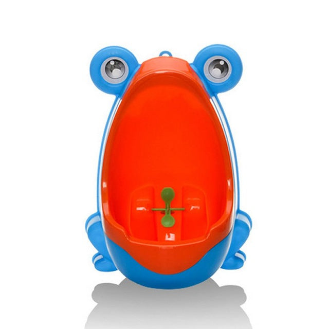Ergonomic Frog Baby Potty – Fun Toddler Toilet Trainer - Blue - Baby Toileting & Potty Training