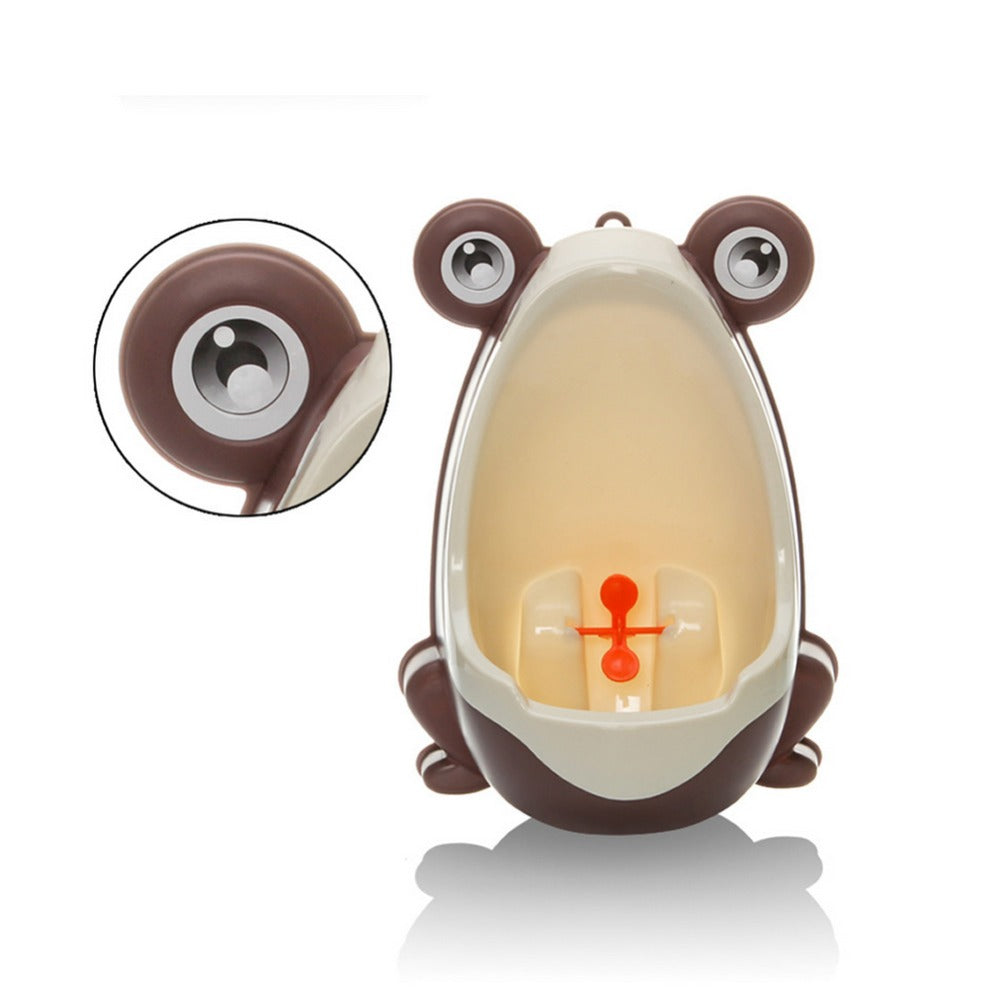 Ergonomic Frog Baby Potty – Fun Toddler Toilet Trainer - Coffee - Baby Toileting & Potty Training