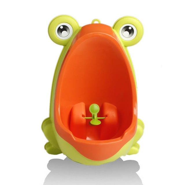 Ergonomic Frog Baby Potty – Fun Toddler Toilet Trainer - Yellow - Baby Toileting & Potty Training