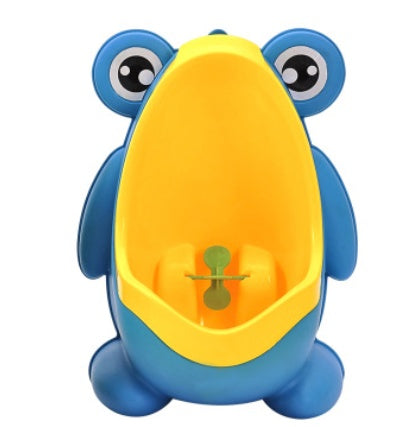 Ergonomic Frog Baby Potty – Fun Toddler Toilet Trainer - Yellow Blue - Baby Toileting & Potty Training