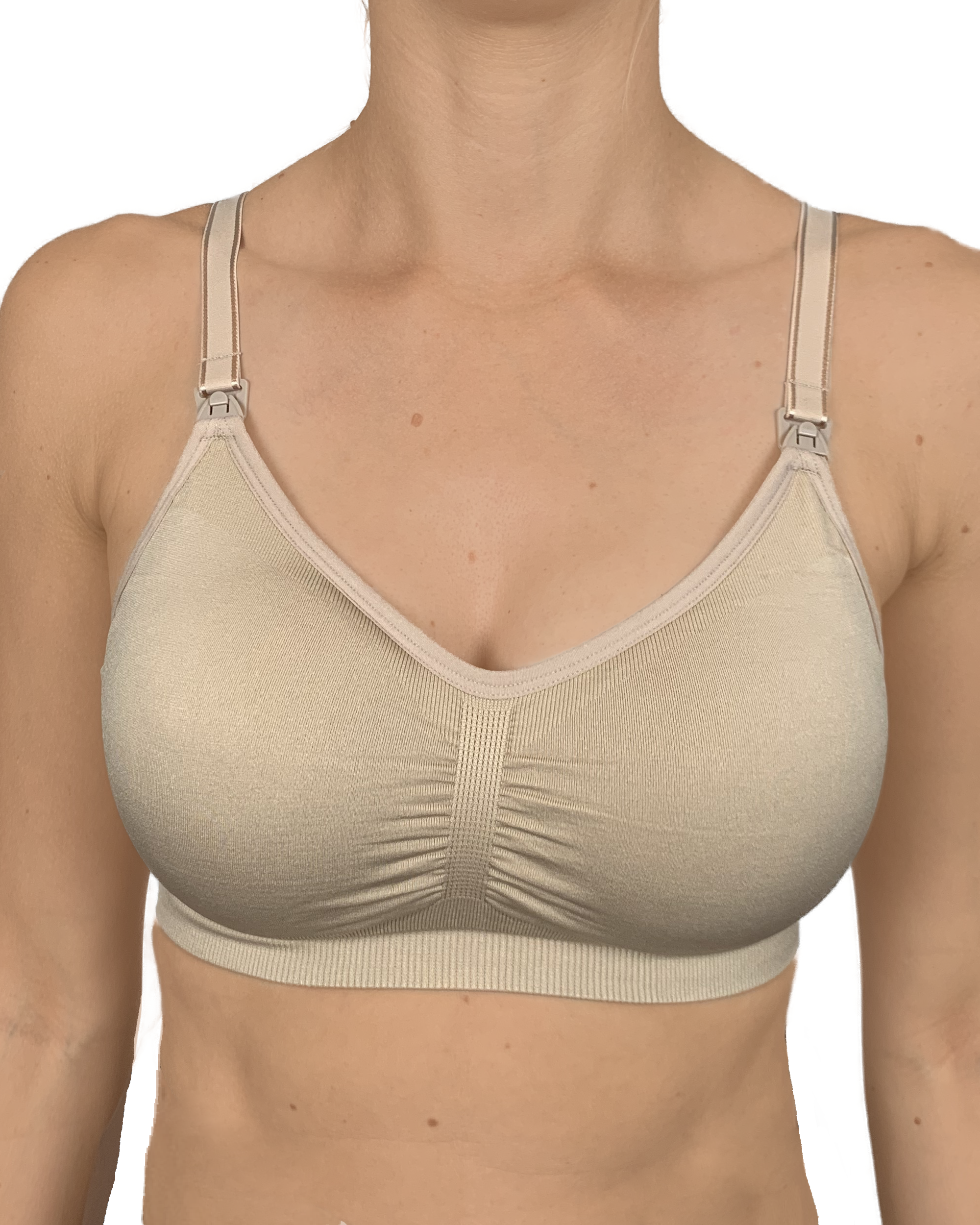 Everyday Seamfree Maternity and Nursing Bra | A to GG Cup | White - Nursing