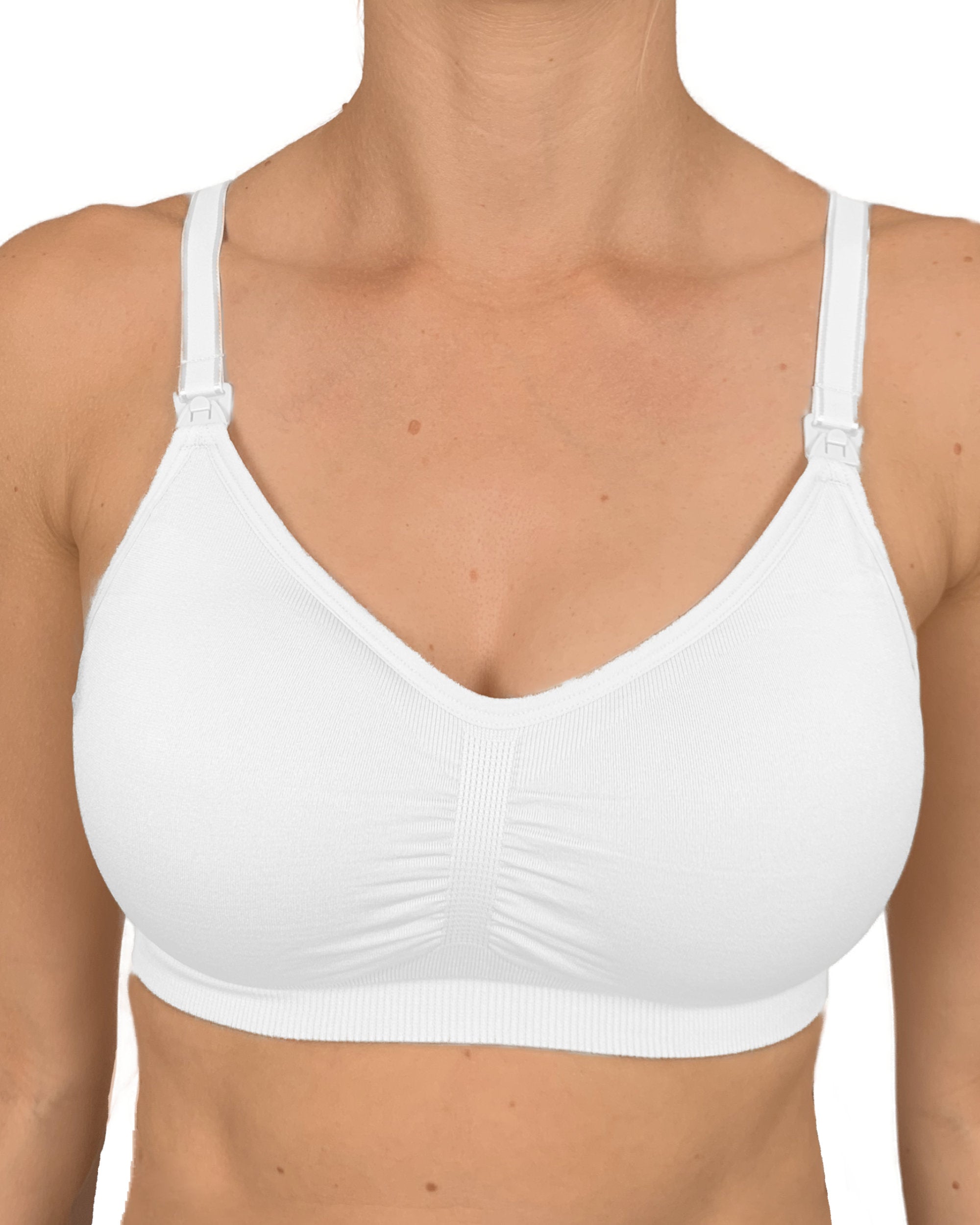 Everyday Seamfree Maternity and Nursing Bra | A to GG Cup | Beige - Nursing