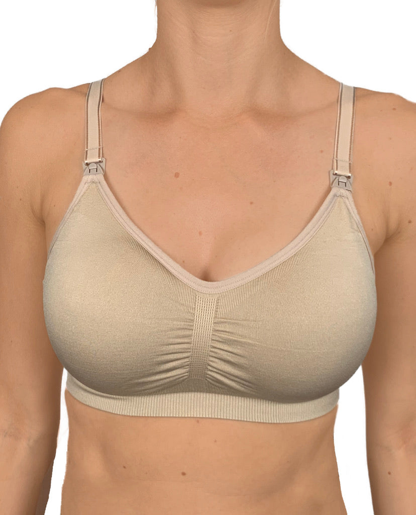 Everyday Seamfree Maternity and Nursing Bra | A to GG Cup | Black - Nursing