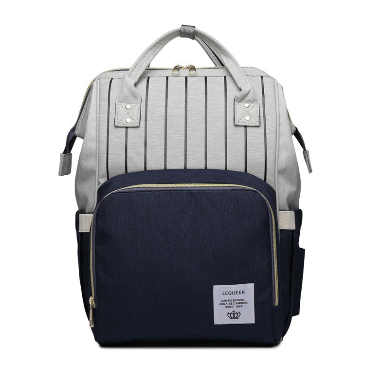 Fashion Mummy Maternity Nappy Bag - Blue stripe