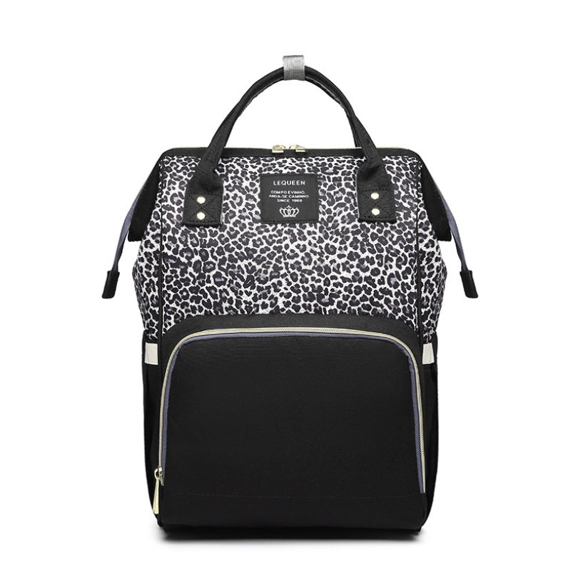Fashion Mummy Maternity Nappy Bag - Leopard print