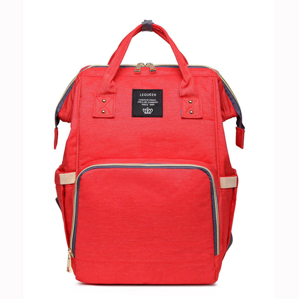 Fashion Mummy Maternity Nappy Bag - Orange Red