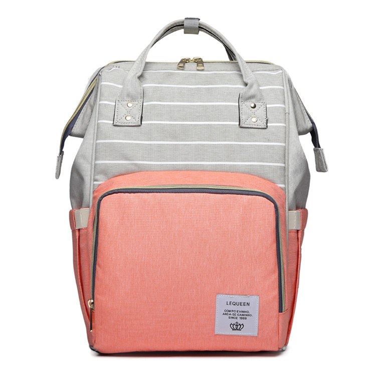 Fashion Mummy Maternity Nappy Bag - Pink stripe