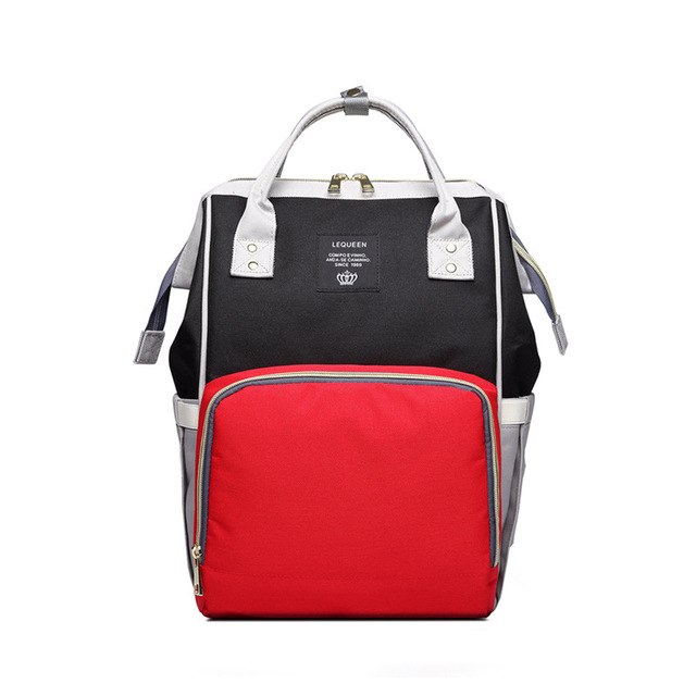 Fashion Mummy Maternity Nappy Bag - Red black