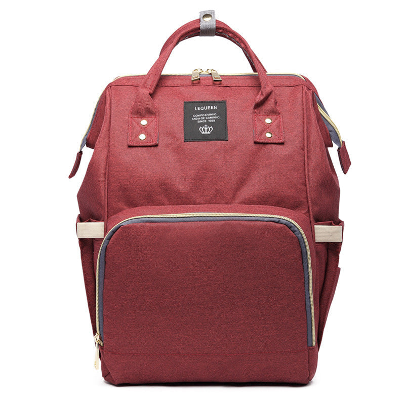 Fashion Mummy Maternity Nappy Bag - Wine Red
